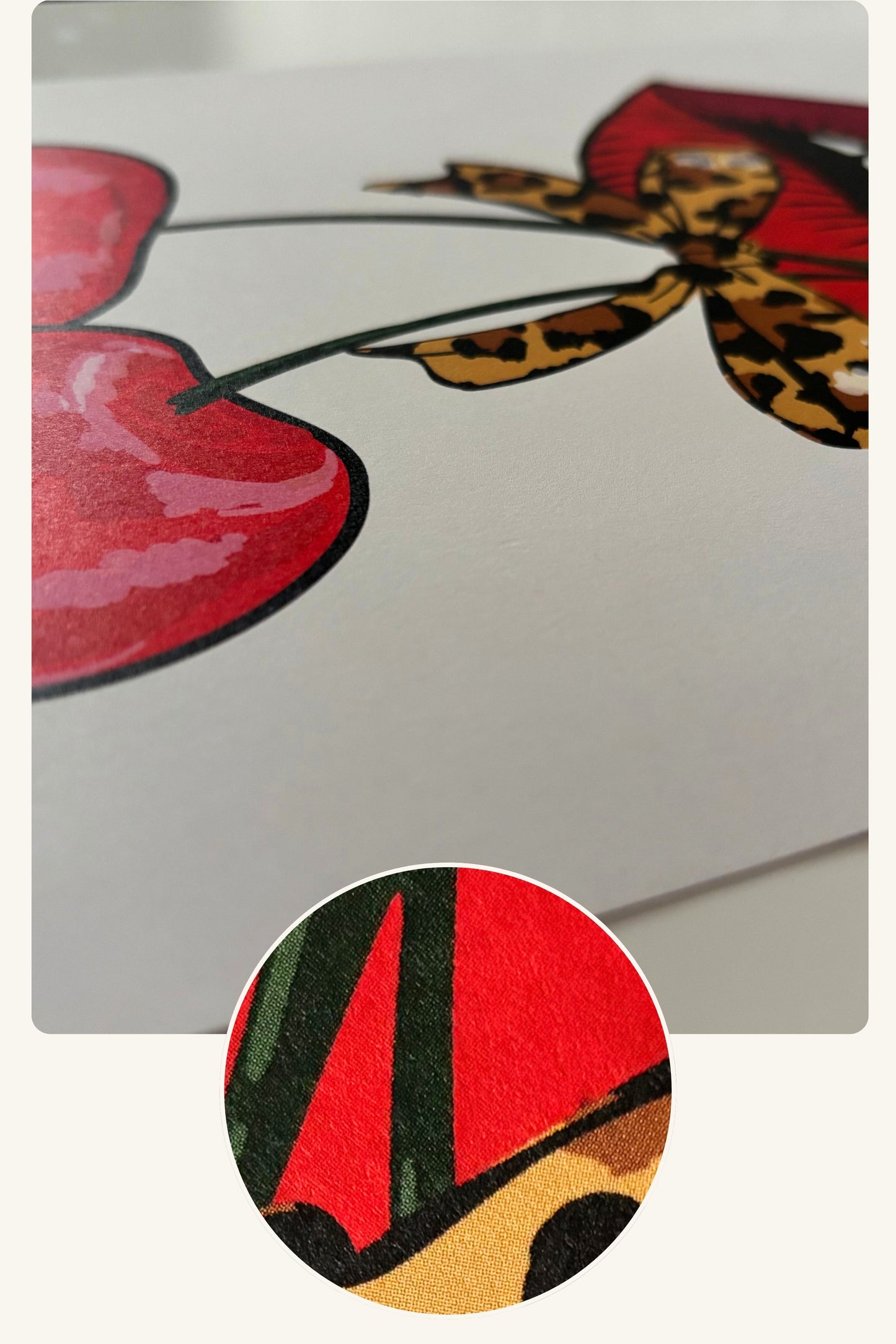 "Cherry & Leopard Mouth" poster