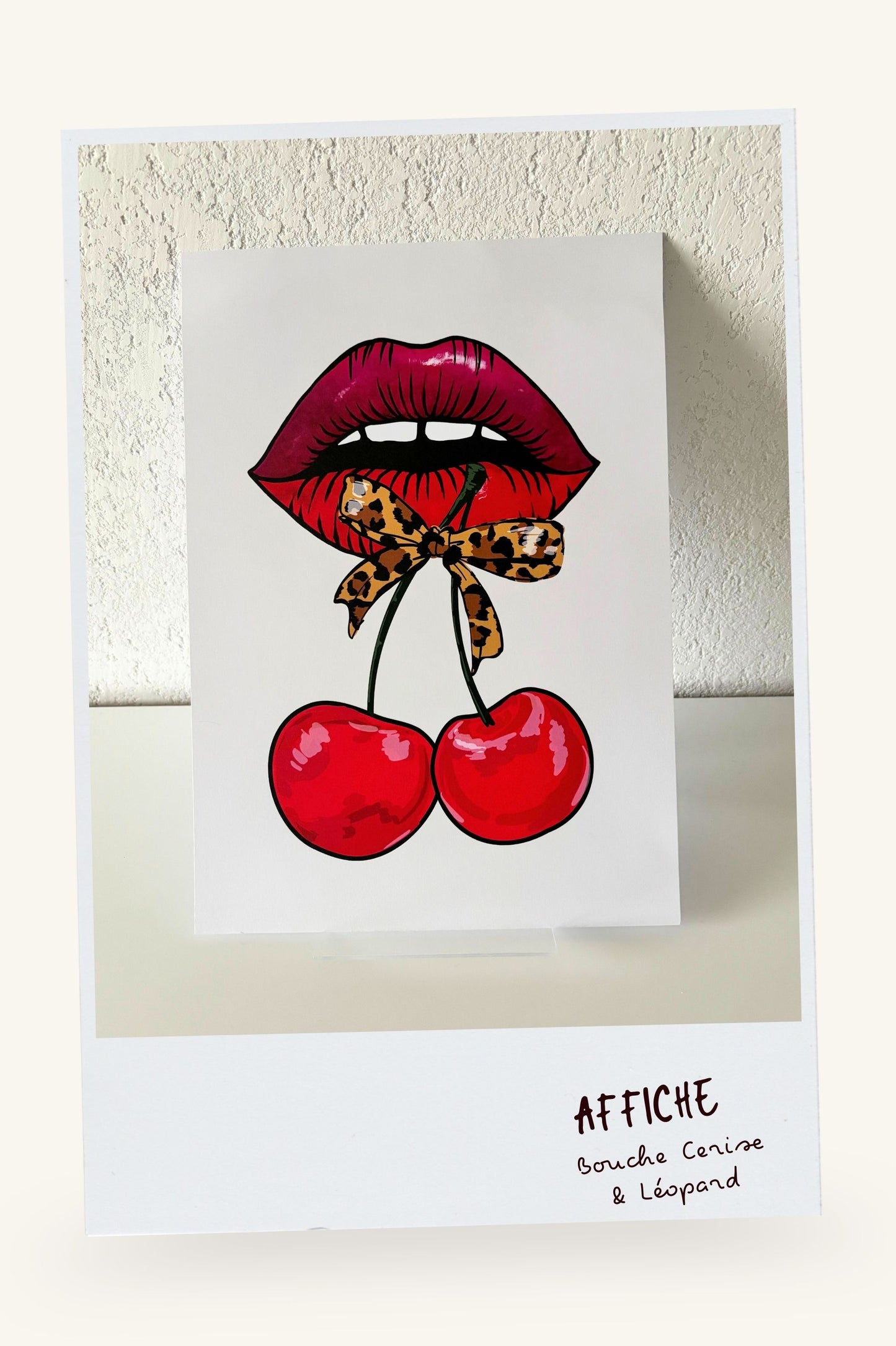 "Cherry & Leopard Mouth" poster