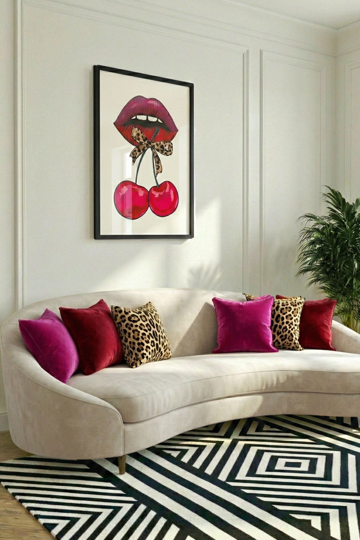 "Cherry & Leopard Mouth" poster