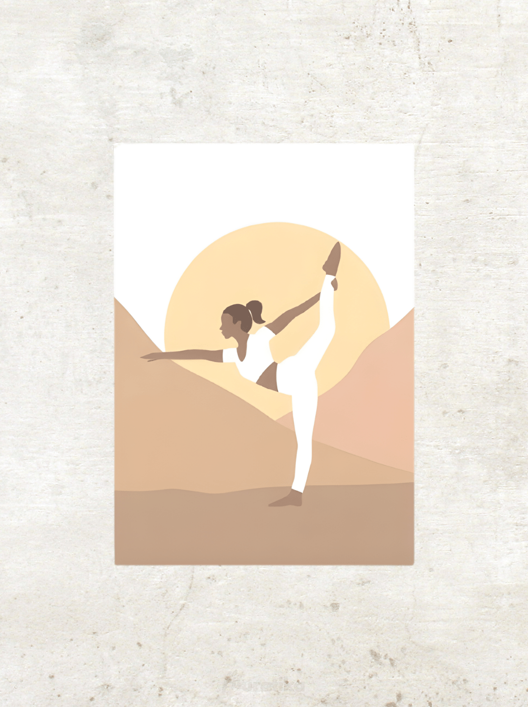 Affiche Position Yoga