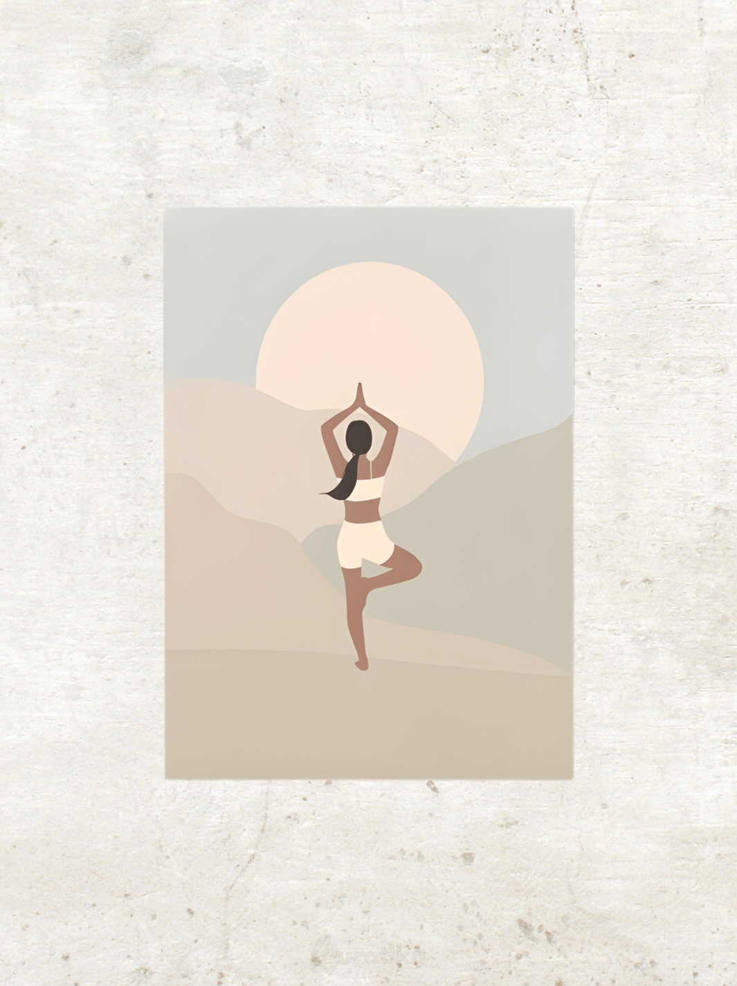 Affiche Posture Yoga