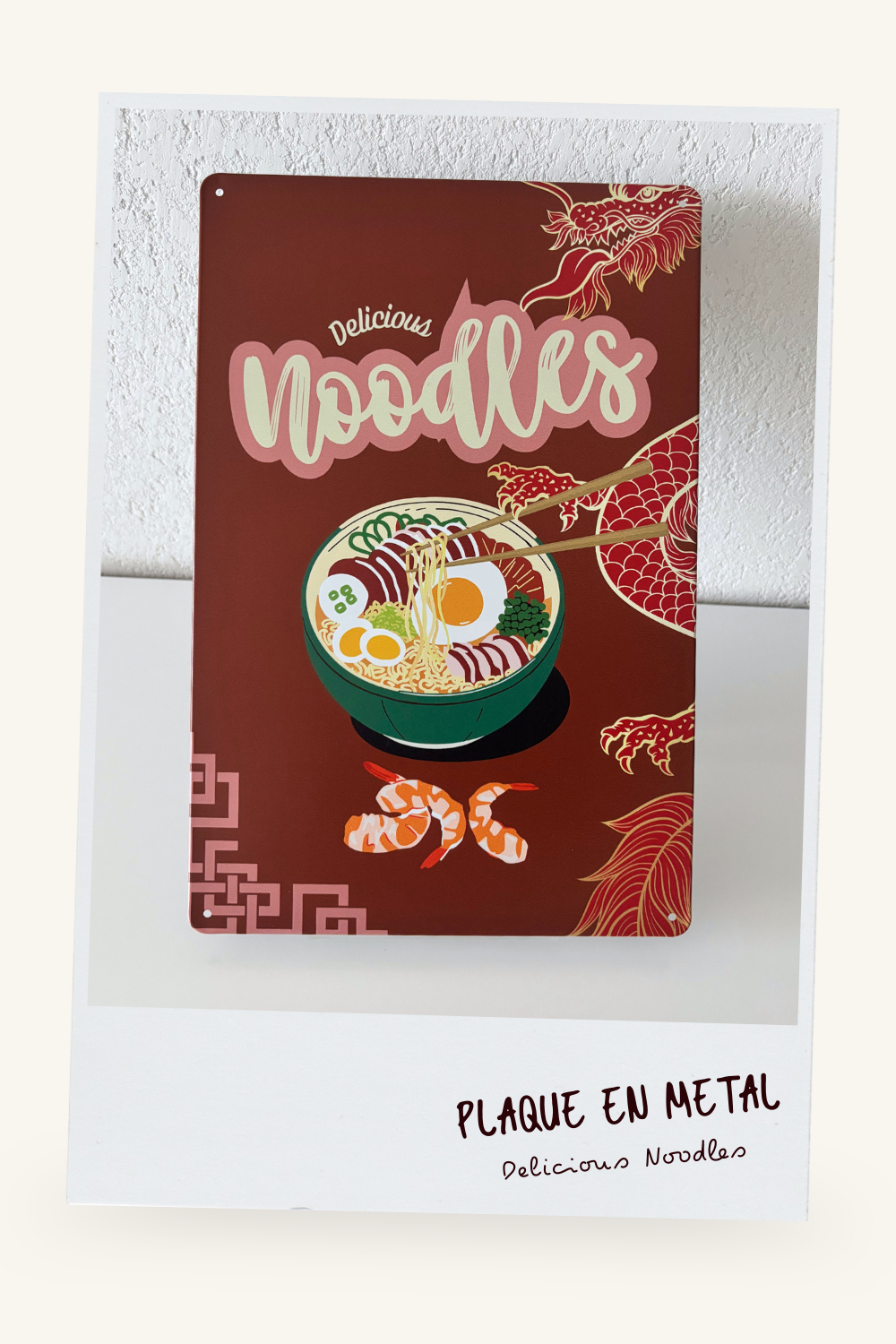 Metal sign "Noodles"