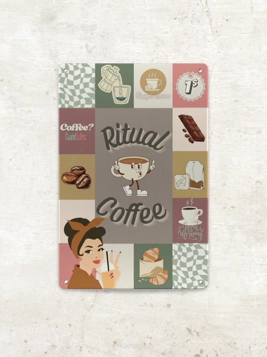 Plaque Métal Vintage