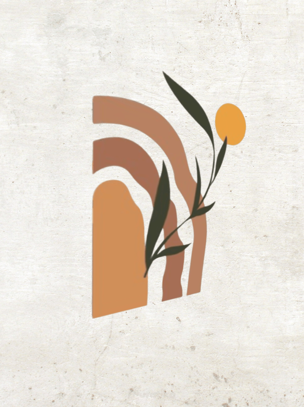 Sticker Adhésif Mural Sunset / 60x92